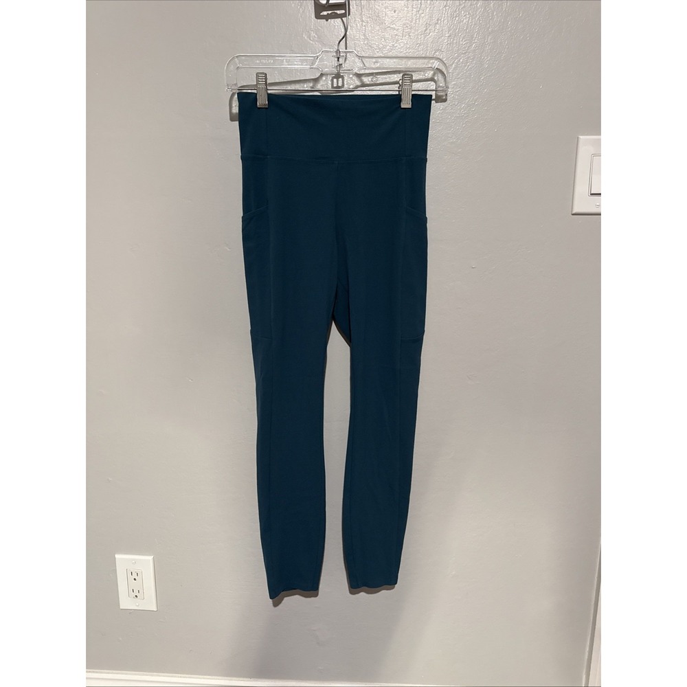REI Co-op Active Pursuits 7/8 Tights Womens Small Green Pockets Leggings